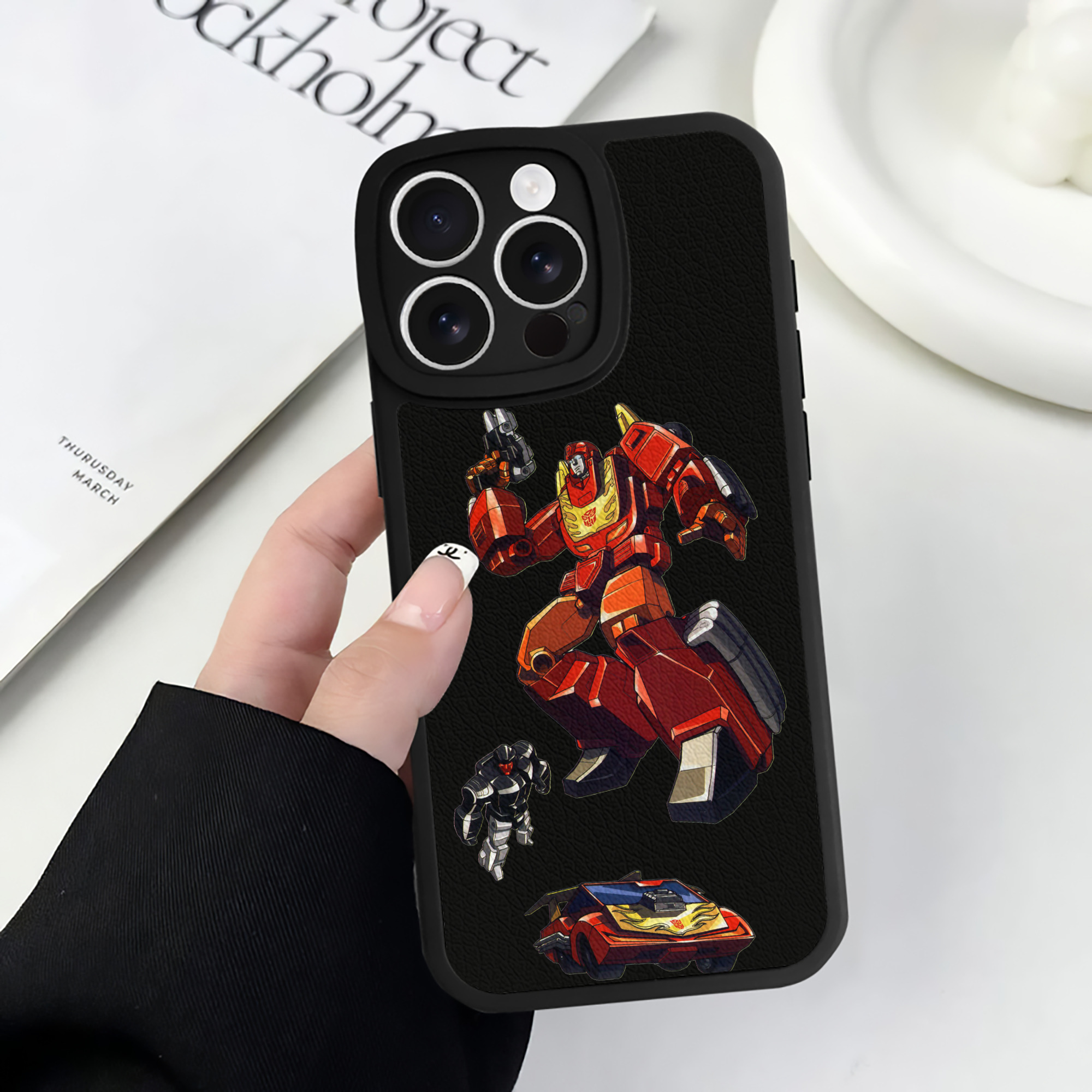 （画像用）  【iPhone 16シリーズ対応】シリコンスマホケース（レザー調） 材質：シリコン